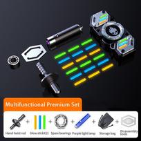 729 Light Effect Combinations Fidget Spinner Metal Toys For Men Roating Gyro Fingertip Antistress EDC Hand Stress Relief Gifts black