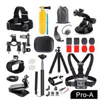 ORBMART rinkinys GoPro priedų, skirtas Go Pro Hero 13 12 11 10 9 8 7 6 5 4 Juodas tvirtinimas, skirtas DJI Insta360, Sjcam veiksmo kameroms gray