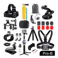 ORBMART rinkinys GoPro priedų, skirtas Go Pro Hero 13 12 11 10 9 8 7 6 5 4 Juodas tvirtinimas, skirtas DJI Insta360, Sjcam veiksmo kameroms gray