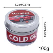 75/100g Šalto klijavimo klijai Dent Puller Šalti klijai Remonto įrankiai Automobilio kėbulo remontas Šalto klijavimo klijai Greitam remontui Kompaktiškas as shows 100g gray