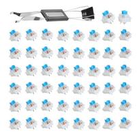 Mechanical Keyboard Switches 50PCS 3Pin Tactile Switches with Keycap Puller Compatible with Mechanical Gaming Keyboards white