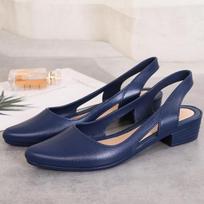 Naujos Moteriškos Basutės Slingback Atsitiktinės Neslystančios Paplūdimio Avalynė Moteriai Smailus Pirštas Stambūs Vidutinio Aukščio Kulniukai Šlepetės Cleisure Stilius 41