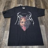 Vintage Dennis Rodman Black T-Shirt Game Changer Gray Size Medium NBA Bulls Unisex T-Shirt L gray