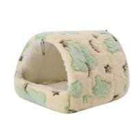 Warm Cotton Plushie Parrot Nest Tent Design Small Pet Sleeping Bed New Guinea Pig Nest  for Winter S-C beige