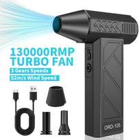 130000 RPM Elektrinis Turbo Ventiliatorius Didelio Greičio Turbo Žiaurus Ventiliatorius Galingas Suspausto Oro Pūstuvas Kompiuterio Klaviatūros Automobilio Dulkių Šluostei gray