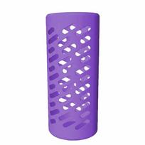 Soft Silicone Protective Sleeve Flexible Stretchable Water Bottle Sleeve  Sports Bottle violetinė