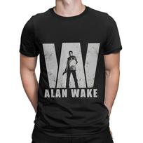 Alan Wake 2 Video Game Funny Graphic 100% Cotton T-Shirt Alan Wake 2 Tees Tops For Men XS gray