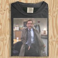 Michael Scott Vintage Graphic T-Shirt, Funny Prison Mike The Office Meme Tee, Iconic Sitcom TV Show Fan Shirt, Retro Comedy Series Top 100 gray