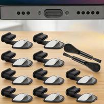 USB-C Dust Plugs Silicone Anti-Lost Reusable Adhesive Charge Port Protectors for Samsung Google Pixel Android Type-C Phones