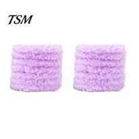 Animal Crafts Pipe Cleaners 2Pcs Coral Fleece Cleaner, Fluffy Plush Chenille Stem, Easy to Shape Twist Stick for DIY Flower Art Projects violetinė