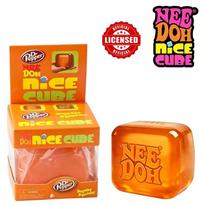 Schylling Needoh Nice Cube Sensory Squeeze Toy With Super Solid Squish Stress Relief Anxiety Sensory Tool Stress Reliever Toys yellow