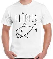 Kurt Cobain T-Shirt Flipper As Worn By Nirvana Mens Retro L white