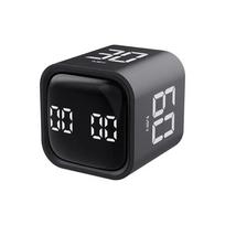 Timer Cube Gravity Productivity Sensor Flipping Led Display 4 Preset Time Dual Modes Countdown Cooking Study Mini Digital Timer Matches the image