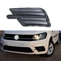 Auto Left Right Fog Lamp Cover Frame Grille Cover for VW Caddy 2015 2016 2017 2018   2K5853665B 2K5853666B Left Side gray