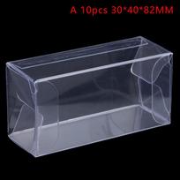 Plastikinė skaidri permatoma PVC dėžutė saldainiams / šokoladui / žaislams / papuošalams / demonstracinėms dėžutėms laikyti, vestuvių vakarėliui, dovanų pakavimo dėžutė 10pcs 30*40*82MM