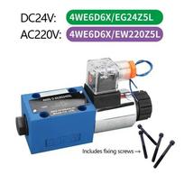 Yuken Rexroth Type Hydraulic Solenoid Valve 24V Reversing Valve 4WE Control Valve DSG-01 02 03-3C2 2B2 AC220V