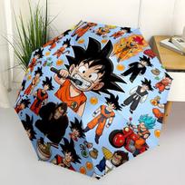 1 vnt. Automatiškai susilankstantis skėtis - Goku kelionės raštas Nešiojamas sulankstomas dizainas su 8 šonkauliais Kalėdinės gimtadienio dovanos multicolor black