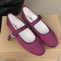Comfort Satin Soft Sole Ladies Mary Jane Shoes Fashion Round Toe Shallow Women Flats Elegant Buckle Prom Designer Ballet Shoes 39