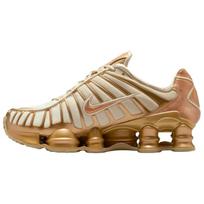 Nike  Shox TL Coconut Milk/Metallic Gold/Celestial Gold/Metallic Copper Women Sneakers Brown IM7189-113 40.5 beige