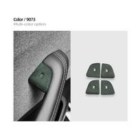 Car Door Switch Buttons Trim Cover For Tesla Model 3 Highland 2024-Up Italian Top Suede Interior Protection Accessories gray