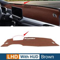 For Volkswagen VW ID.4 ID4 -  2024 2025 Car Dashboard Sun Shade Cover Mat trument Desk Non-slip Pads Accessories With HUD Brown black