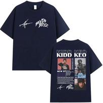 Rapper Kidd Keo Bando Boyz Album 2025 Graphic T Shirts Mens Fashion Pop Music Short Sleeve Tshirt Hip Hop Clothing Cotton Tees S gray