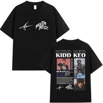 Rapper Kidd Keo Bando Boyz Album 2025 Graphic T Shirts Mens Fashion Pop Music Short Sleeve Tshirt Hip Hop Clothing Cotton Tees L black