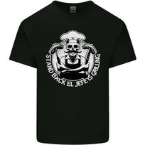 Stand Back El Jefe is Grilling Funny Skull BBQ Kids T-Shirt Childrens XL white