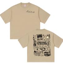 Noah Kahan The Great Divide Tour 2026 Double Sided Print Tee Shirts Unisexs Casual Fashion Cotton Short Sleeve Tshirt Streetwear S beige