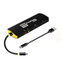 TreasLin Capture Board, USB 3.1 Capture Card, 1080P 60fps HD Video Game Capture Device with IC Input, Compatible with Win7 8 10 Mac Linux OBS Youtube