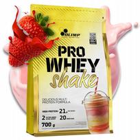 Baltyminis kokteilis Olimp PRO WHEY SHAKE, 700 g, braškinis, su angliavandeniais