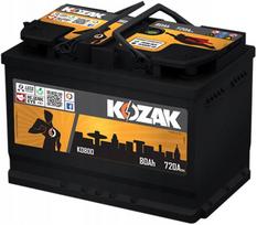 Automobilio akumuliatorius KOZAK KO800 80Ah 780A SAE