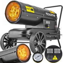 Alyvos šildytuvas Toolme TM186, 35 kW, su pūstuvu, termostatu ir ratukais