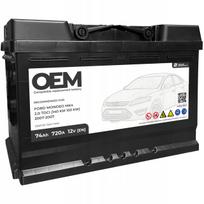 Automobilio akumuliatorius 74Ah 720A, tinka FORD MK4, be Start-Stop sistemos