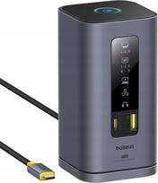 Doko stotelė Baseus Spacemate Displaylink USB-C, 11 jungčių, 3x 4K, 100W PD