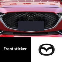 LGIY9 Car Sticker ABS Front Grille Rear Tailgate Covering Emblem for Mazda 3 Axela 2020 Steering Wheel Badge Decoration Modfication pink