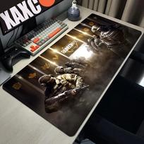 Tactical Shooting Game R-Rainbow Hot Six Siege Mouse Pad Non-Slip Rubber Edge Locking Mousepads Game Play Mats For Notebook PC C 30cmx80cm(11.8x31.5inch)