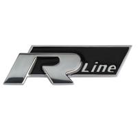 1pc 3D Car Front Grille Emblem Side Rear Trunk R/Rline Logo Badge Sticker for VW Golf 7 5 4 6 Passat B6 Mk4 Tiguan Mk7 Scirocco Nh8 1pc gray