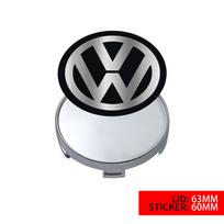 4Pcs 60MM/63MM/68MM Car Wheel Center Hub Caps Covers Badge for Volkswagen VW GTI Rline Scirocco MK7 CC Golf Polo Tiguan Touareg black