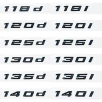 3D ABS juodos spalvos automobilio galinės bagažinės raidės Logotipo emblema lipdukas BMW 116d 118d 120d 125d 130d 135d 140d F20 E81 E82 E87 Acc 118i