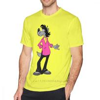 Nu Pogodi Marškinėliai Nu Pogodi Marškinėliai Vyriški Grafiniai Marškinėliai Šaunūs 100% Medvilnės Klasikiniai Oversized Trumpomis Rankovėmis Marškinėliai 4XL yellow