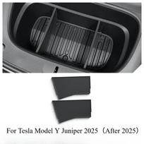 Front Trunk Storage Partition for Tesla Model Y Juniper Organizer Divider Baffle Cargo Cover Protector PP Board Car Accessories