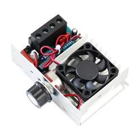 10000W 110V-220V Voltage Regulator Unit With Knob Adjustment, Perforated Cover, and Output Tuning for Thermal Control, Lamp Dimming, and Motor Tasks 1