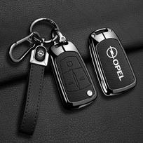 Metalinė Odinė Automobilio Raktų Dėklas Dangtelis Korpusas Opel OPC Vauxhall Astra Corsa Insignia Mokka Encore Vectra Zafira Meriva Priedams