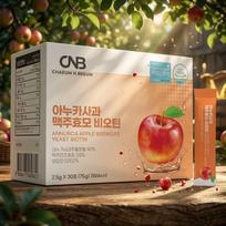 Premium Anuka Apple Brewer's Yeast Biotin Inuka Anuka Apple Extract Powder Sticks (30 Servings) 1 Box