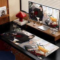 Large Gaming Mouse Pad Jujutsu Kaisen Gojo Satoru Mouse pad LockEdge Thickened Computer Keyboard Desk Mat Rubber Anti slip Mats 400x800x2 MM