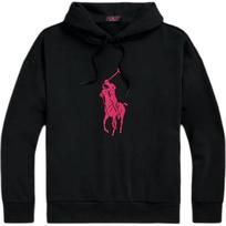 Polo Ralph Lauren Big Pony-print hoodie MNPOKNI16823819- L black