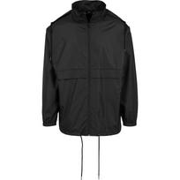 Build Your Brand Unisex Adult Nylon Windbreaker XXL juoda
