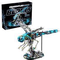 Mechaniniai Gyvūnų Statybiniai Blokeliai Papūga Erelis Banginis Vabalas Modelio Plytos Su Šviesa Darbalaukio Ekranas Kolekcija Vaikų Žaislai Dovanos gray