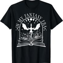 Forever In My Fantasy Era Reading Fantasy Books T-Shirt XXXXXL juoda